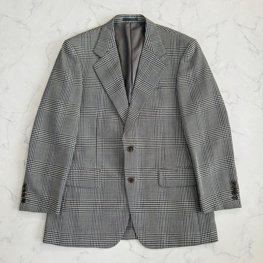 【極美品】バーバリーズ テーラードジャケット グレンチェック シングル M
