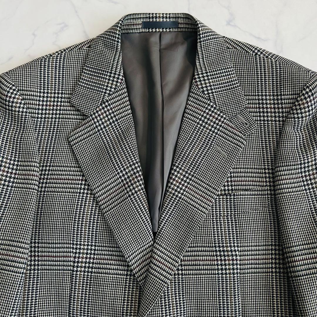 【極美品】バーバリーズ テーラードジャケット グレンチェック シングル M