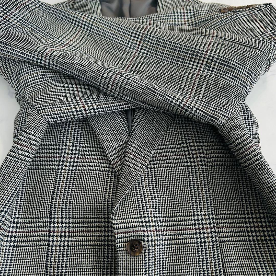 【極美品】バーバリーズ テーラードジャケット グレンチェック シングル M