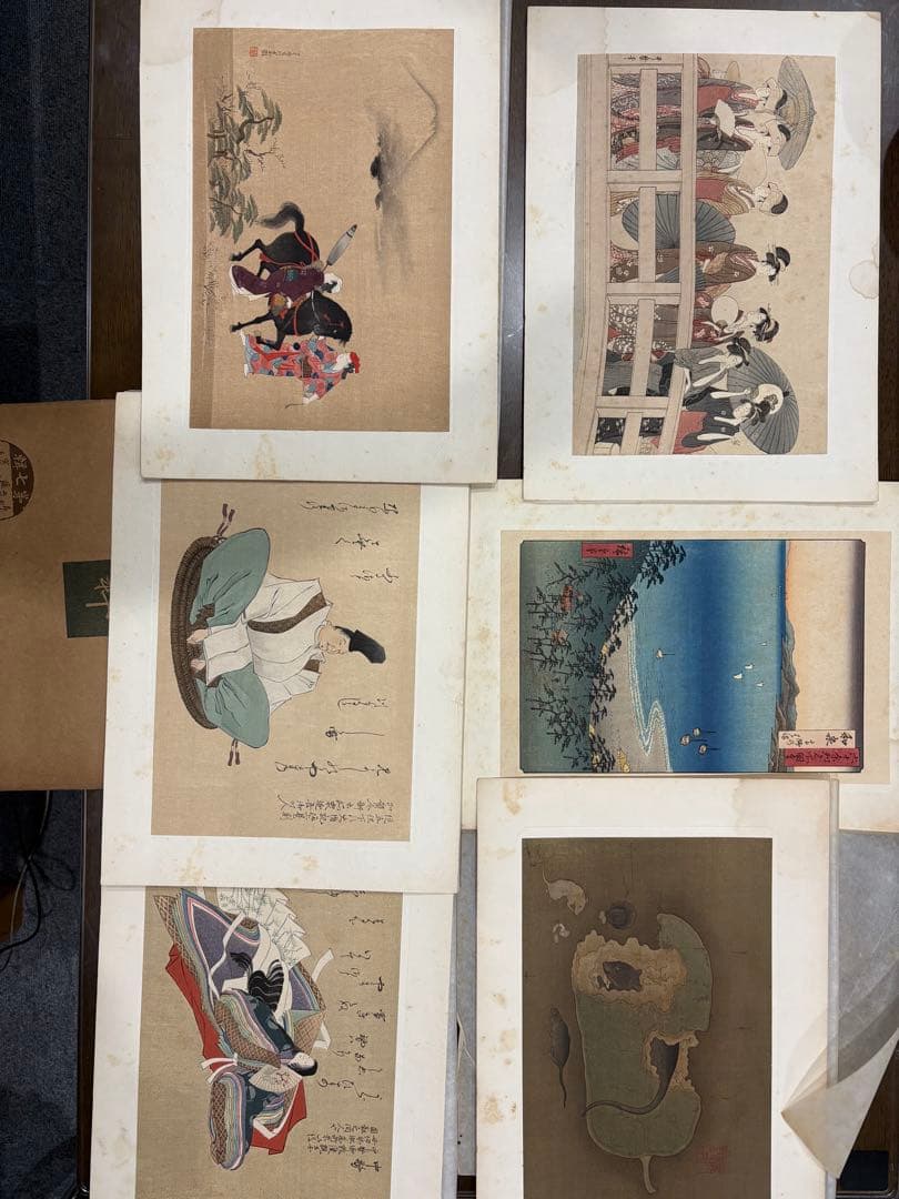 日本木版画粋　大正時代　木版印刷　24袋×3枚全72枚　北斎　広重　歌麿　他