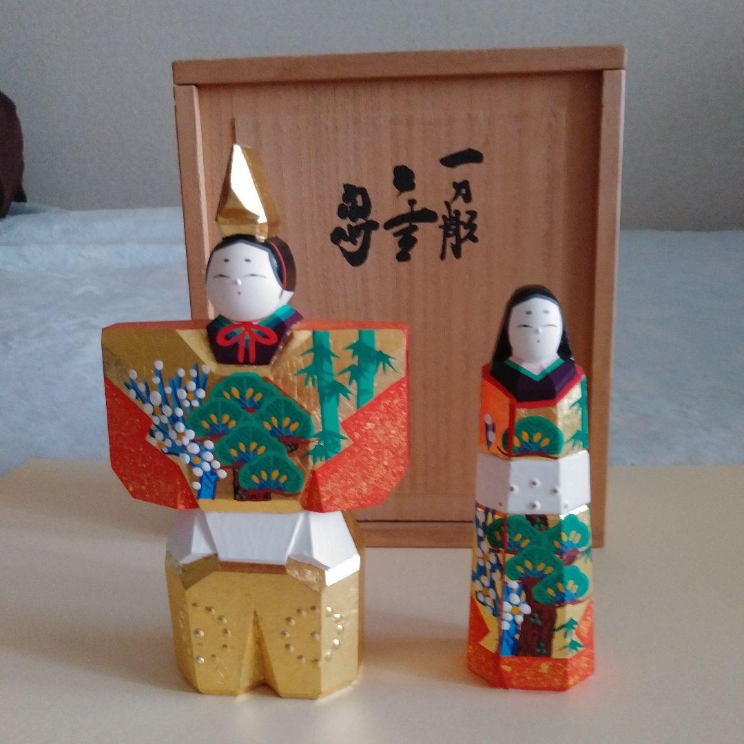 木製雛人形セット（専用箱付き）