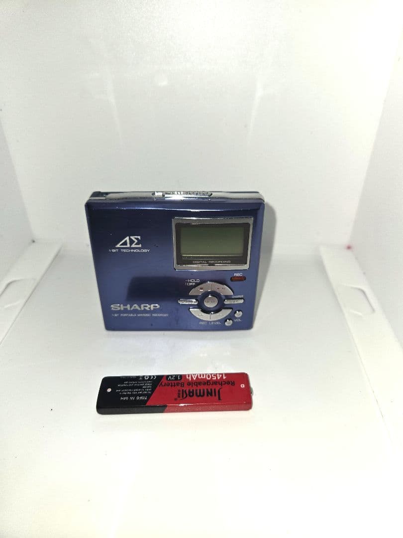 SHARP 1-bit ポータブルMDレコーダー　MD-DR7-A（ブルー）