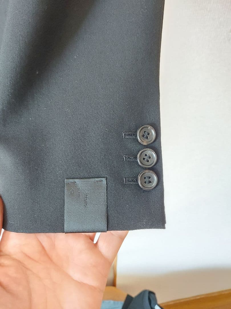 値下げ　【N.HOOLYWOOD 】黒スーツジャケットとパンツセット　細身