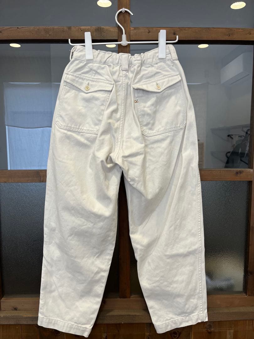 45R 足袋クロスの908ペグトップパンツ