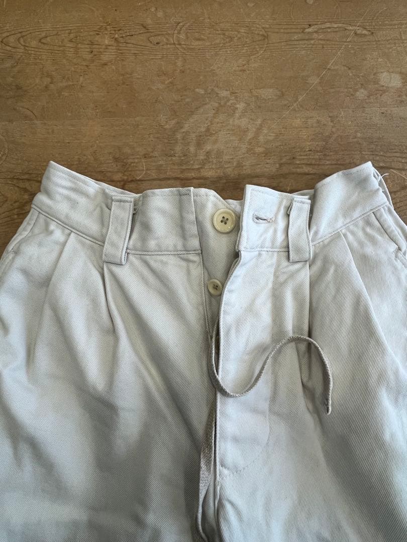 45R 足袋クロスの908ペグトップパンツ