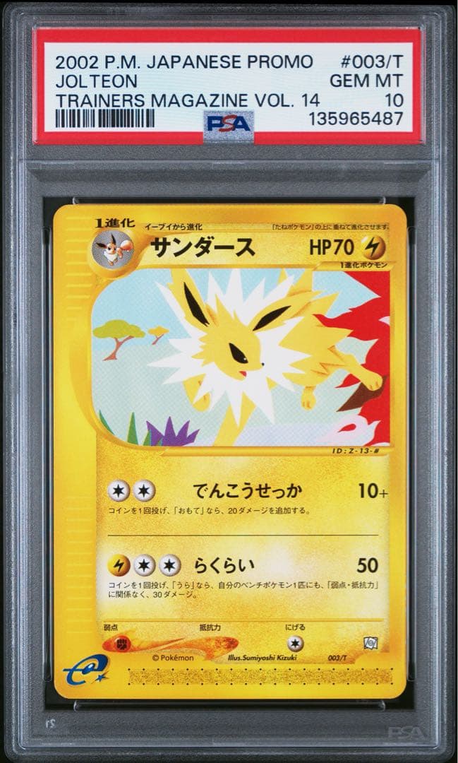 トレーナーズマガジンvol.14 プロモ サンダース PSA10 カードe