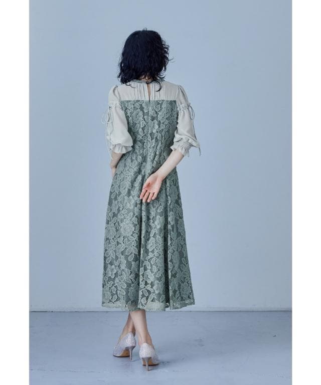 美品 niana ニアナ パーティードレス L 大きい ゆったりオケージョン