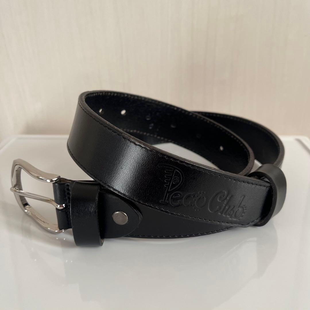 【一度のみ使用】 Peco Club レザー ベルト ブラック