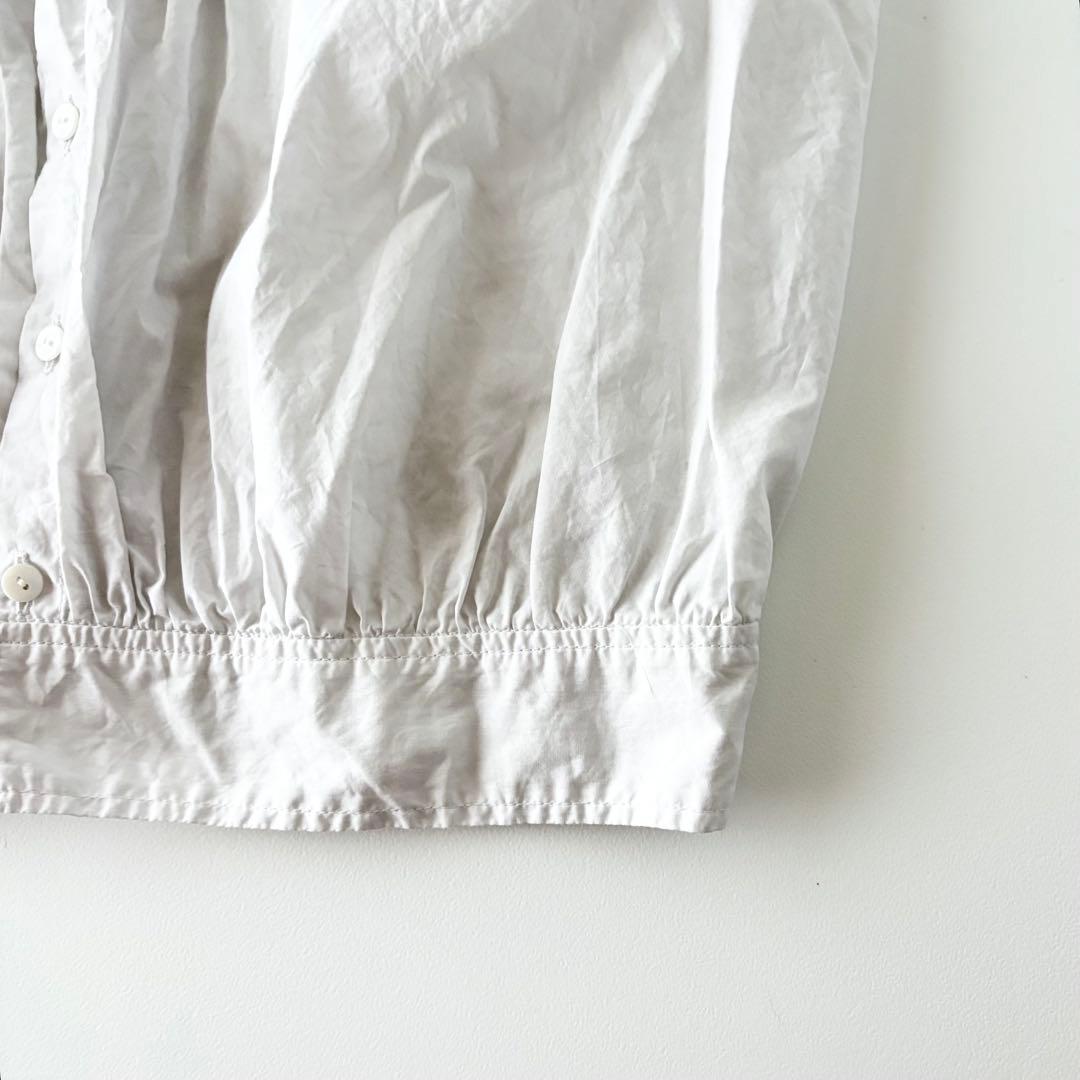 TOUJOURS　トゥジュー　リンクル　コットン　ペーパークロス　レース　ジレ