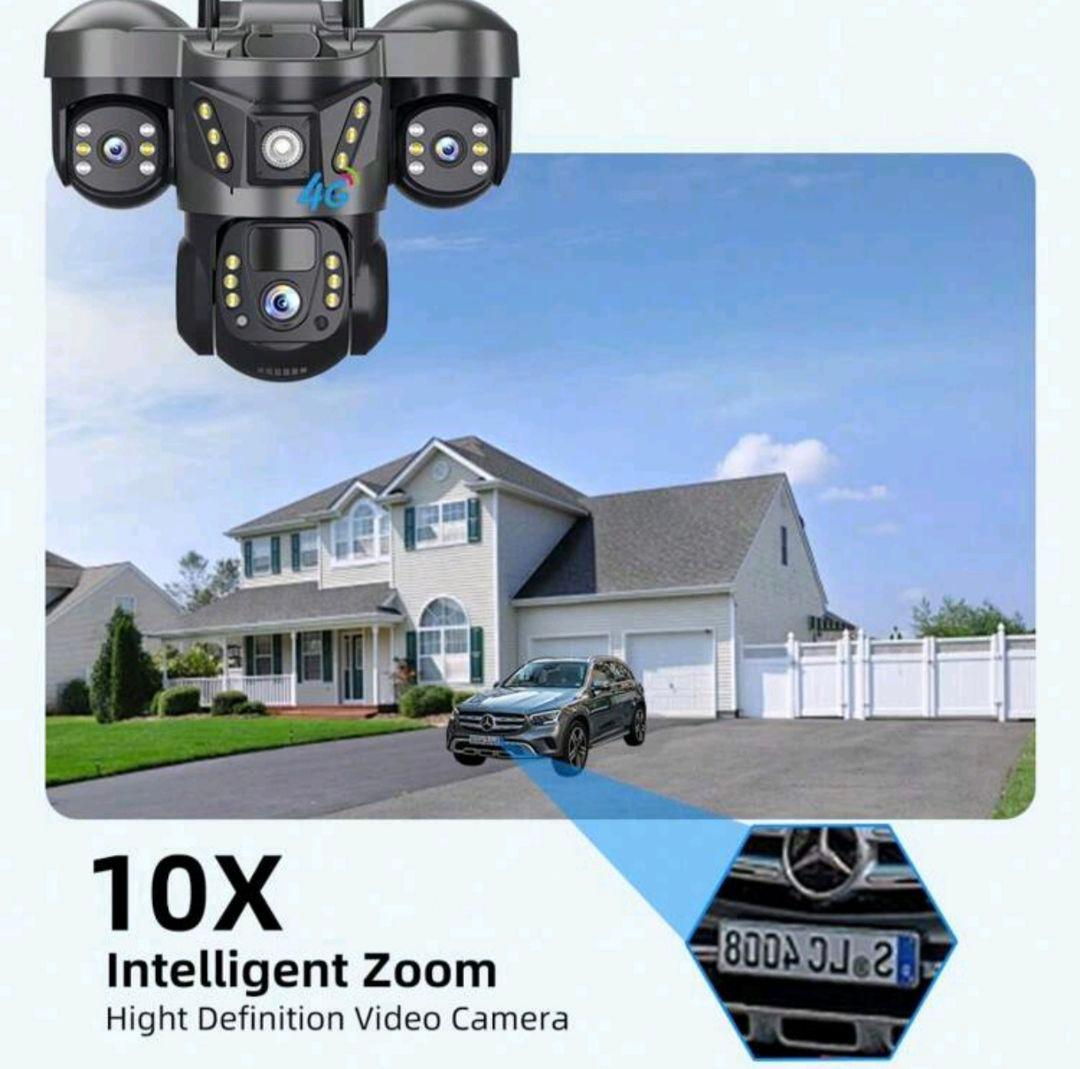 4G V380 15MP ソーラー防犯カメラ