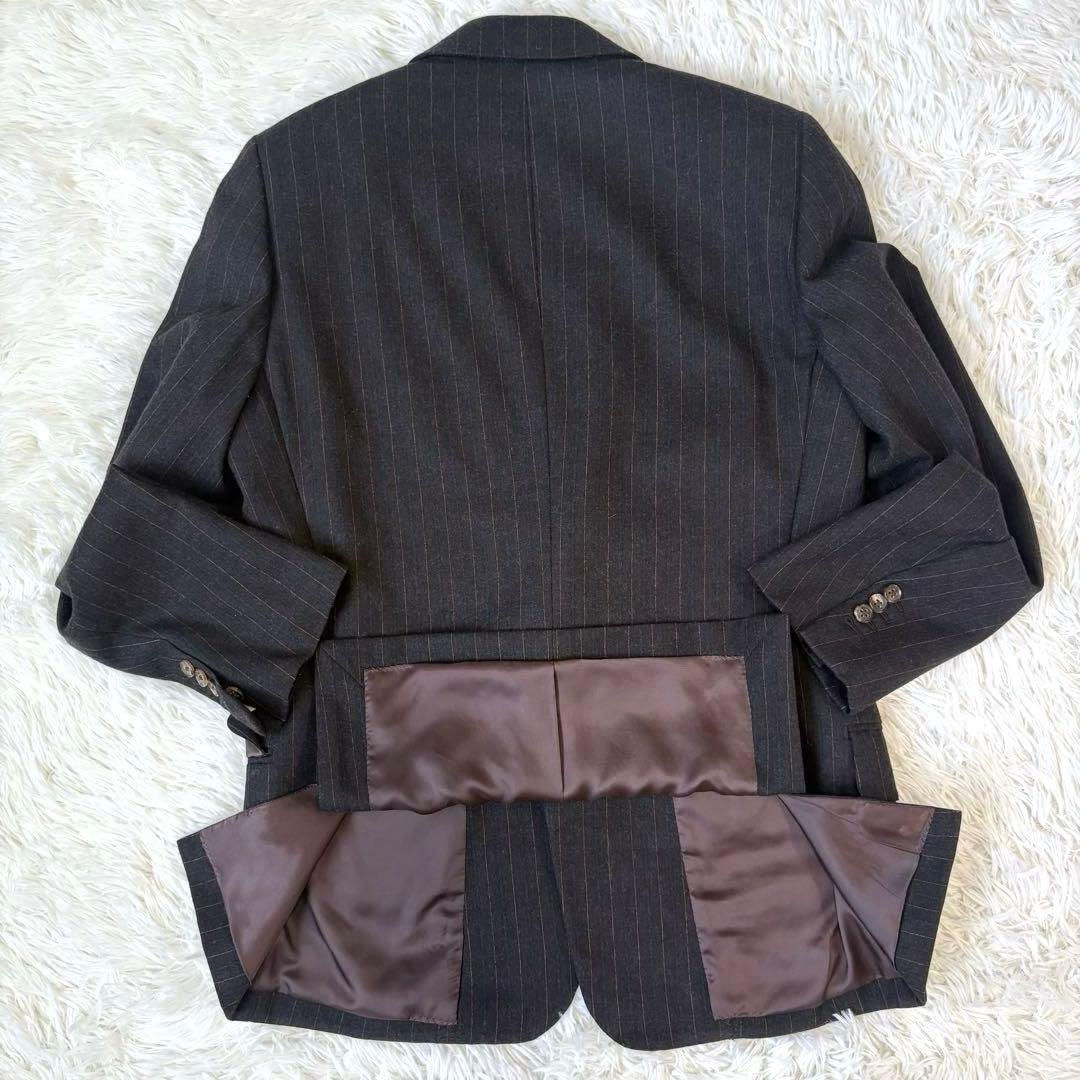 【美品】HERMES エルメス　カシミヤ混　ストライプ セットアップ　スーツ