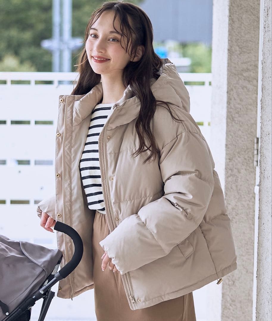 【新品】Rosemadame マットタフタダウンショートママコート＆ケープセット