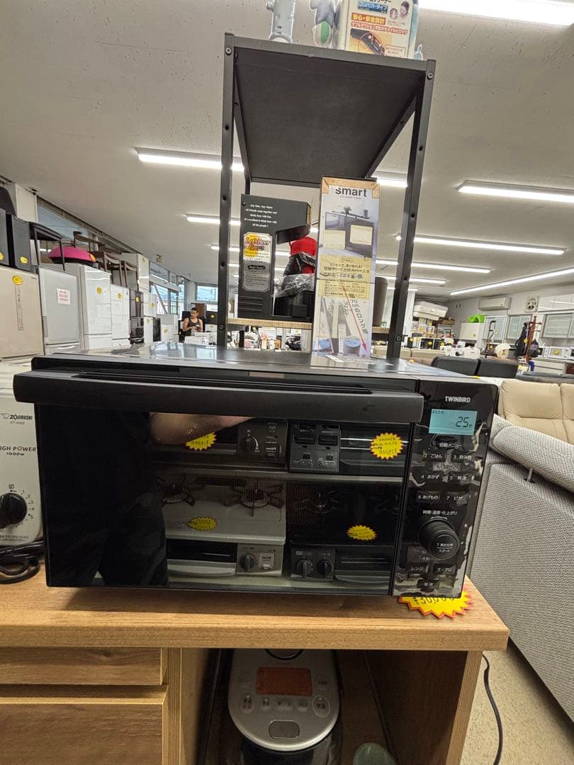 ツインバード TWINBIRD オーブンレンジ DR-E857 2022年製