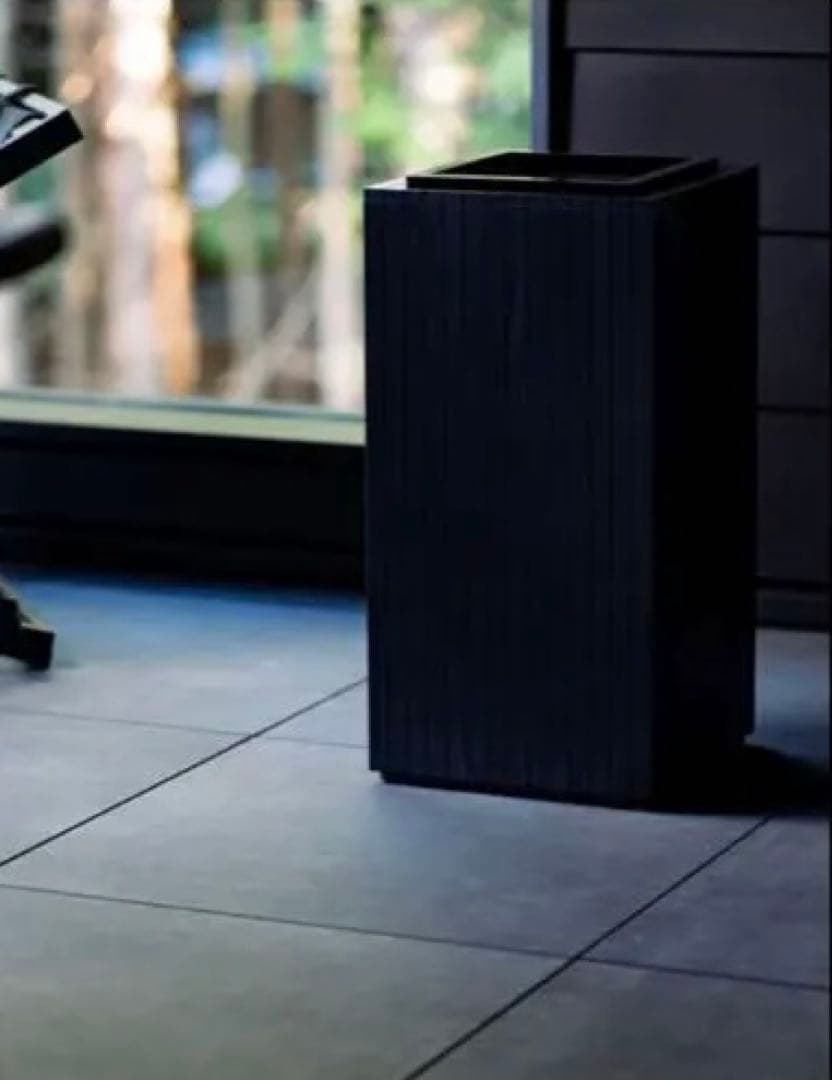 ZITA スクエアゴミ箱　ブラック