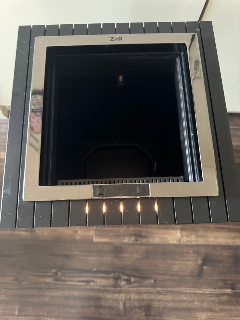 ZITA スクエアゴミ箱　ブラック