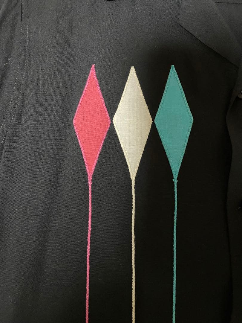 King Lowe ボーリングシャツ 黒　ヴィンテージ50s M