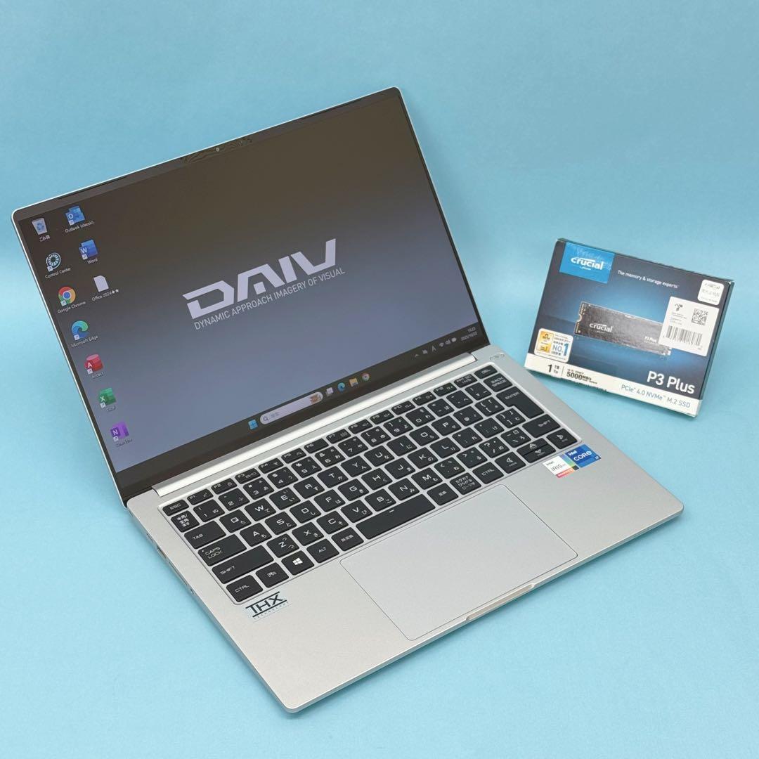 863美品 新品1TB DAIV 4P i7 第11世代 32GB office