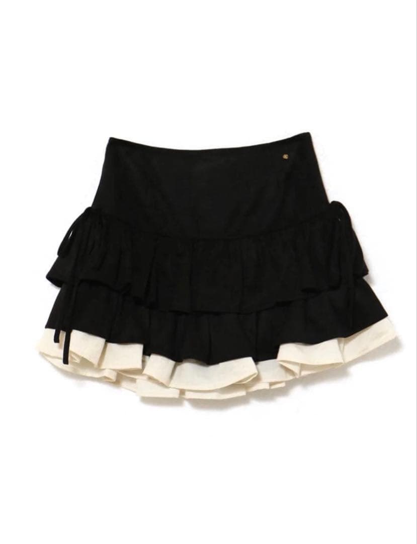 スカート andmary Mel gather skirt black M