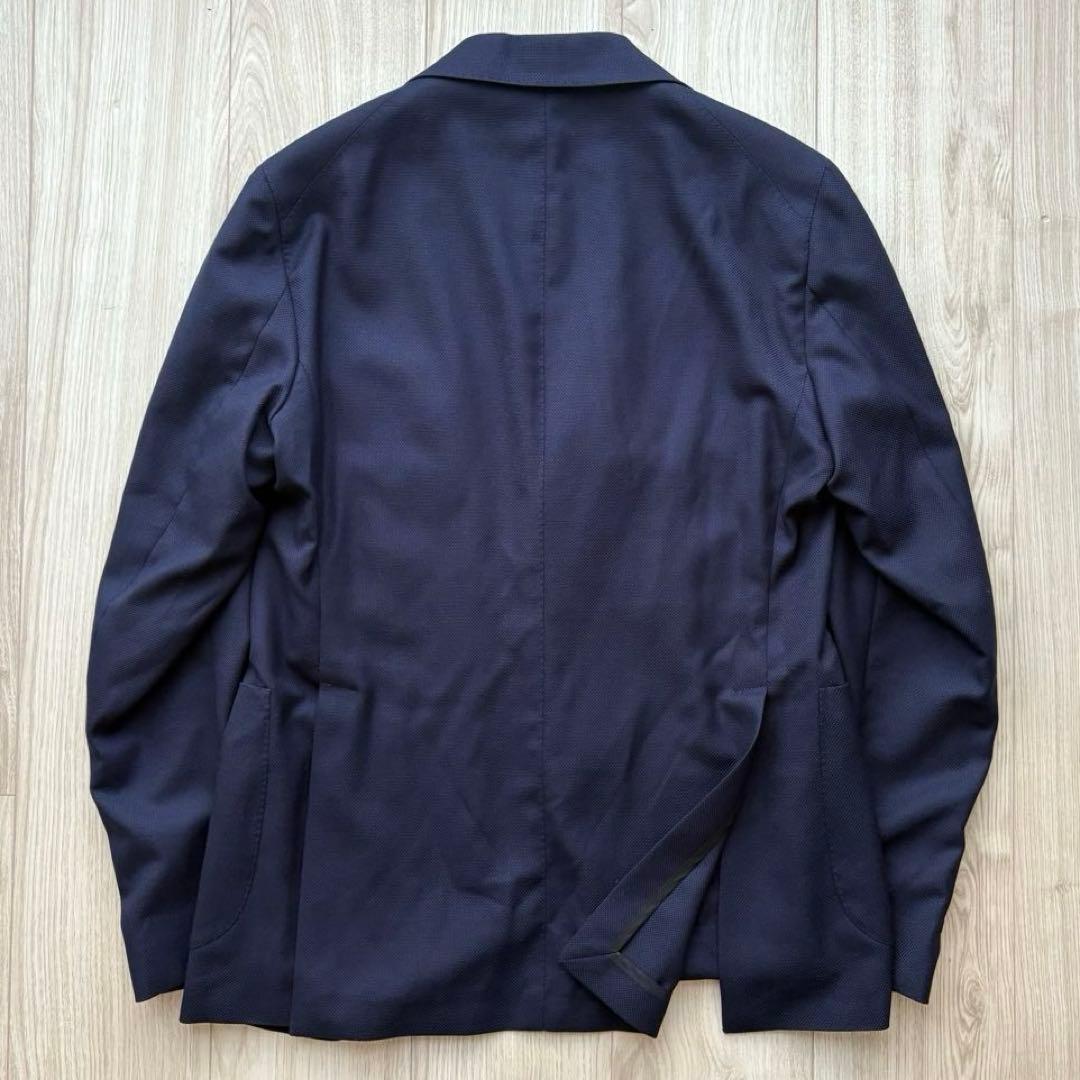 【美品】タリアトーレ アンコンジャケット ブレザー ホップサック ネイビー 48