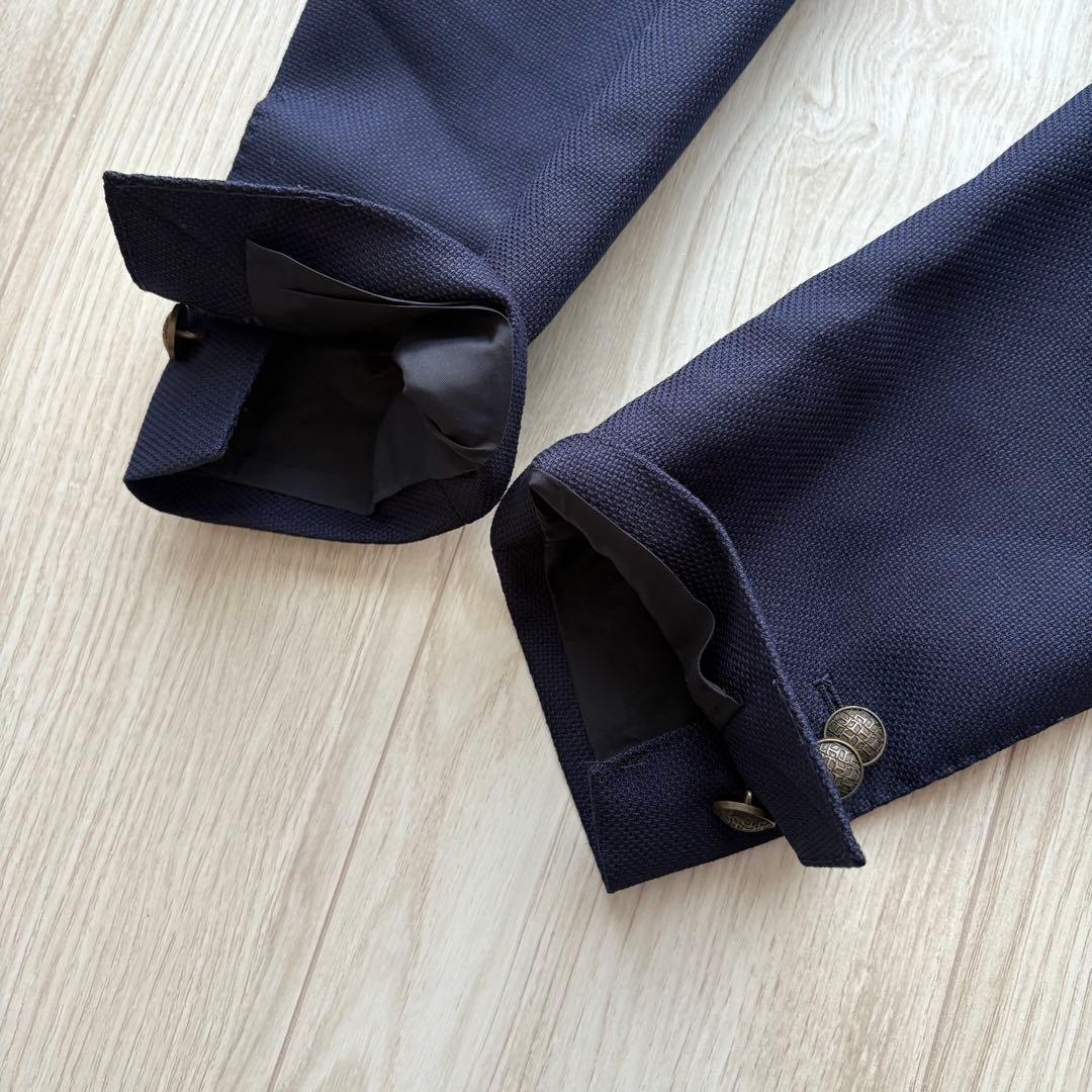 【美品】タリアトーレ アンコンジャケット ブレザー ホップサック ネイビー 48