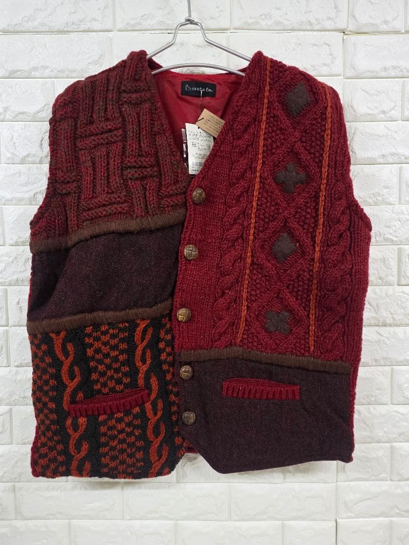 santafe ケーブルニットベスト サイズ50 新品未使用品