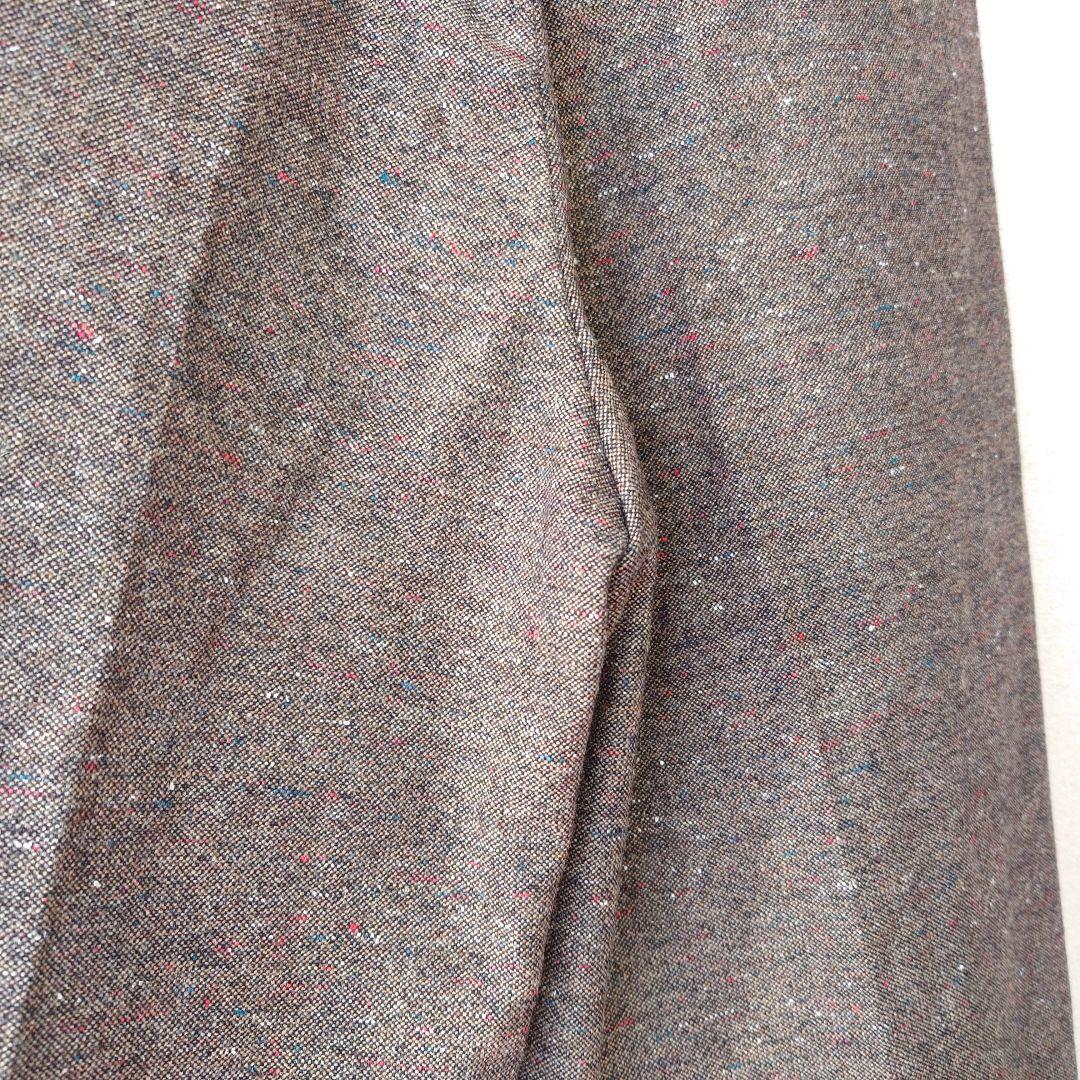 ADAM ET ROPE' ハードクロス 2プリーツ スラックス