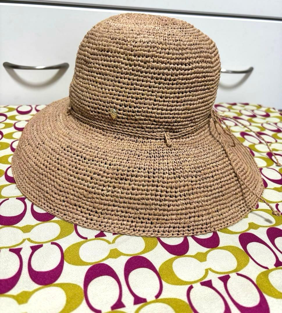 ヘレンカミンスキー　麦わら帽子 ハット　ベージュブラウン