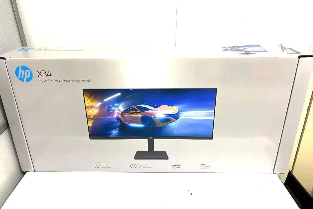 限定値下げ34インチ 165Hz WQHD HP X34 ゲーミングPCモニター