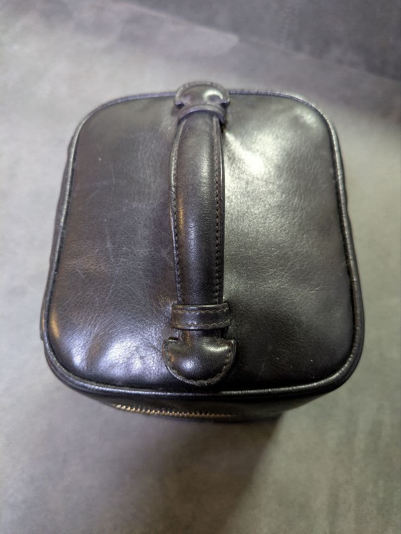 CHANEL　バニティバッグ　ビコローレ　黒　ラムスキン