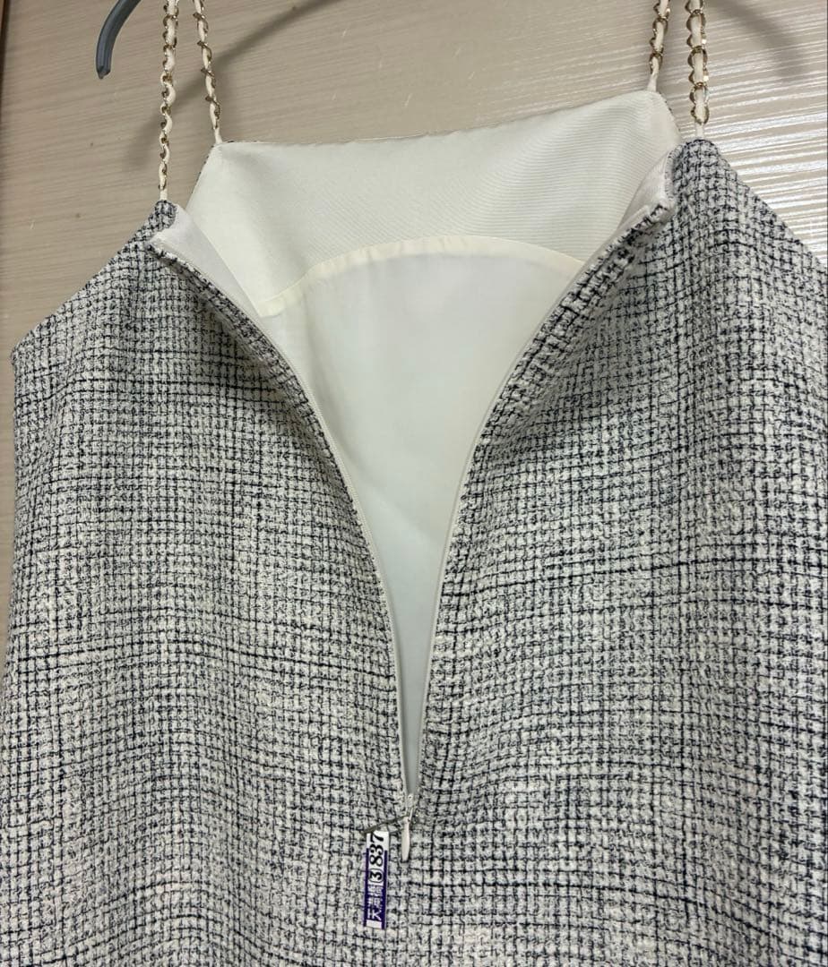 【クリーニング済！アナイ】ブッチャーツイードジャンパードレス 38 入園 入学