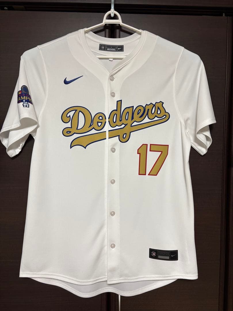 ドジャース Dodgers WS2024優勝記念 ゴールドユニフォーム 限定 L