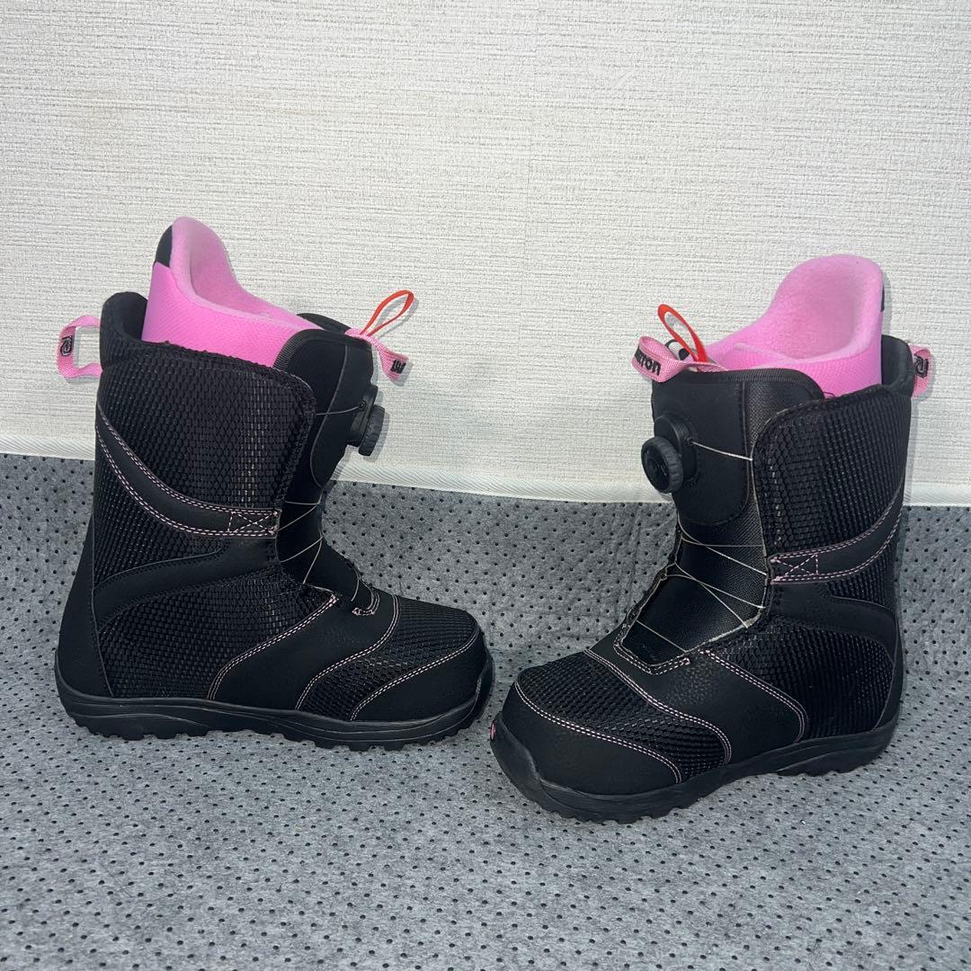 数回使用 24cm BURTON PEACH BOA スノーボードブーツ