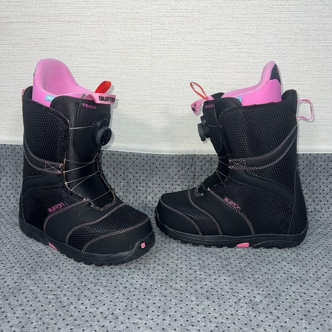 数回使用 24cm BURTON PEACH BOA スノーボードブーツ