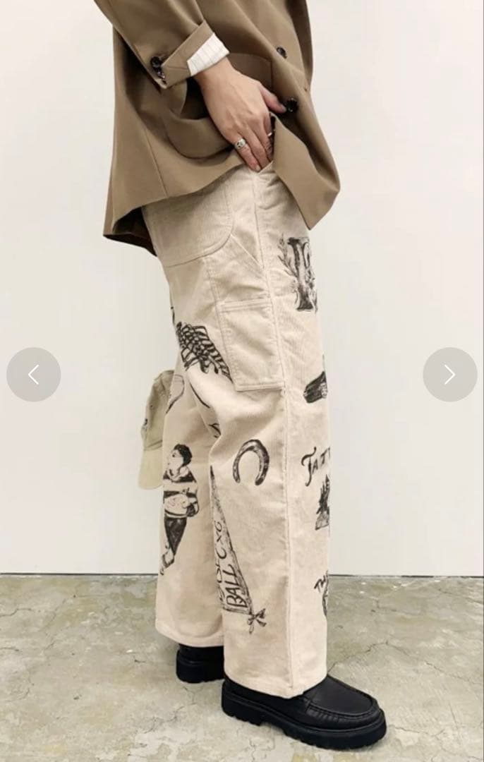 FRAMeWORK rakugaki 1984 PAYDAY 別注パンツ 38