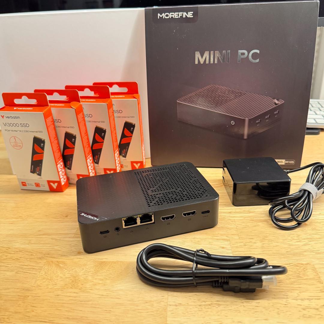 ミニPC MOREFINE M10S MINI NAS N150 - 4TB NVME