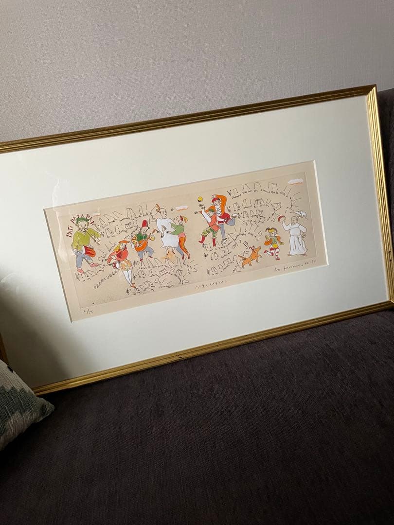 山本容子『パティパタパン』銅版画・手彩色　直筆サイン入り　限定50