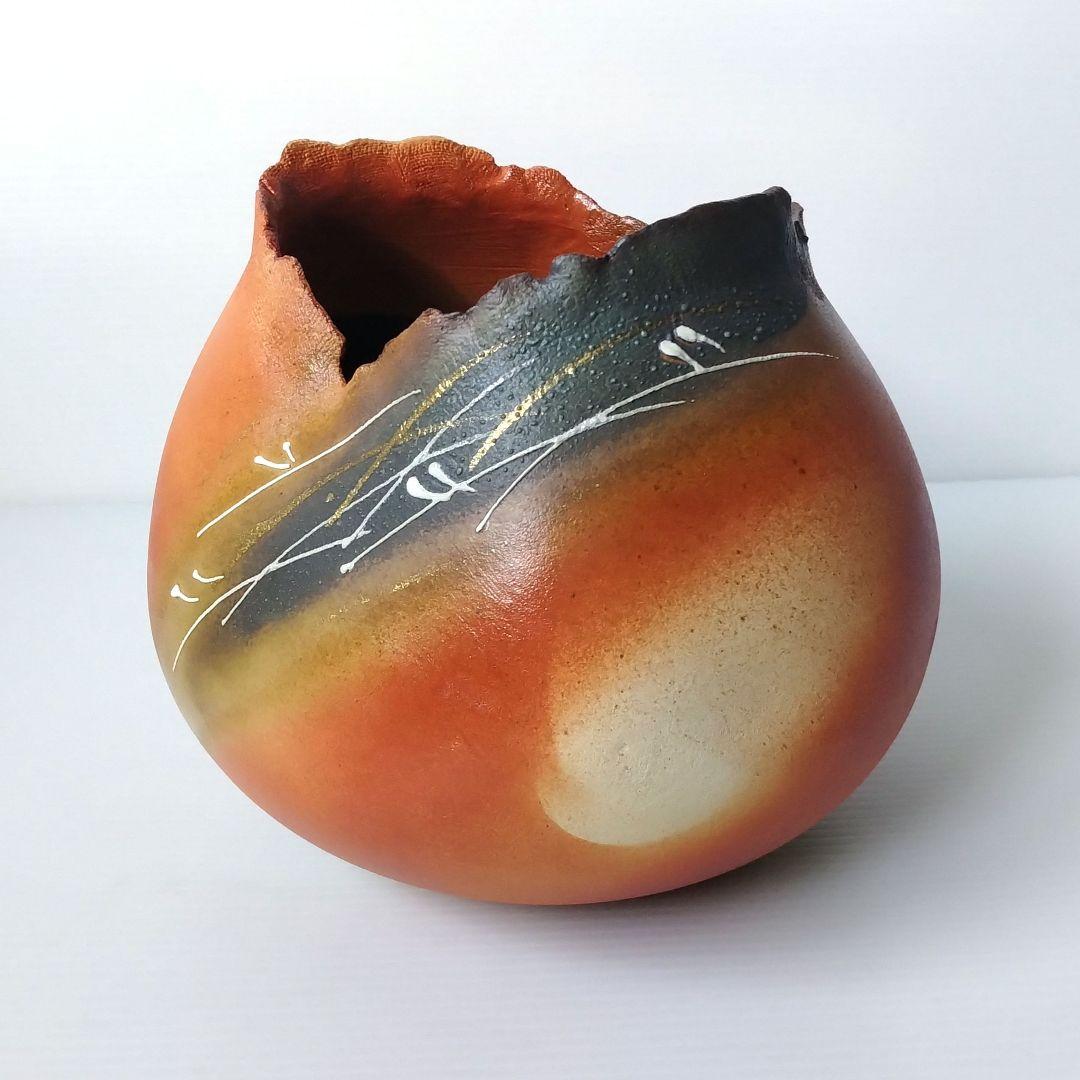 信楽焼 陶芸家 大原薫 伝統工芸士 花器 壷 生け花 フラワーベース