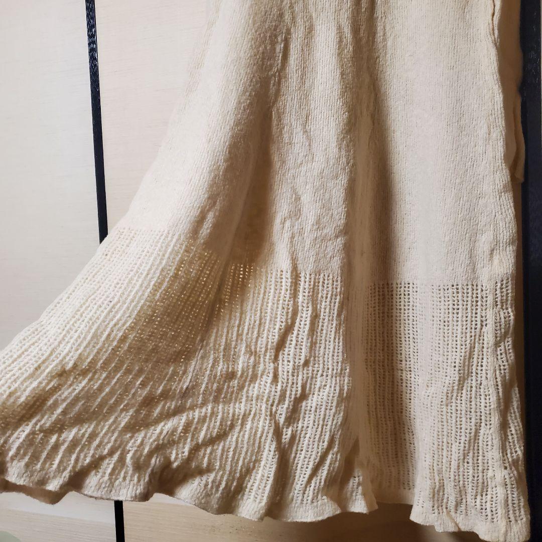 Y's　ニットワンピース　ウール100 ロングワンピース ワイズ　ヨウジヤマモト