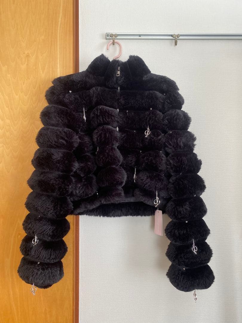 新品タグ付✨Lumi puff kirakira bijou fur coat