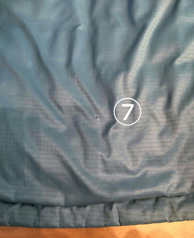 2007年製 patagonia マイクロパフフーデッド 収納袋付 S ブルー