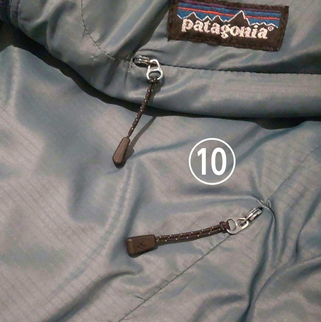 2007年製 patagonia マイクロパフフーデッド 収納袋付 S ブルー