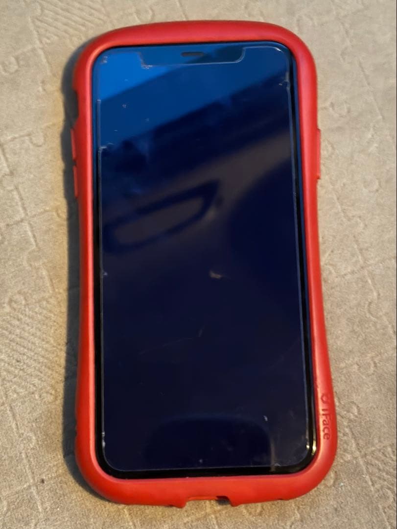 iPhone 11 レッド iFaceケース付き 64GB