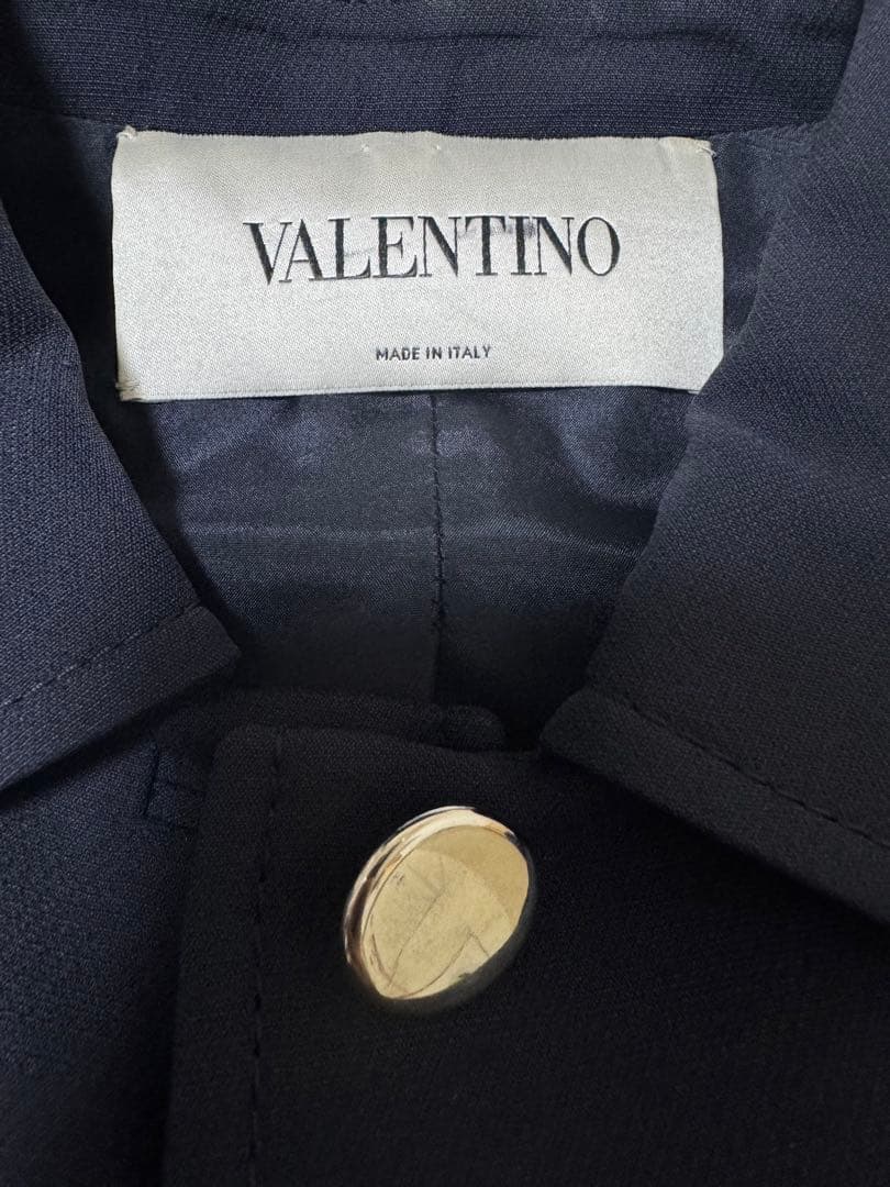 VALENTINO ネイビー テーラードジャケット イタリアサイズ42