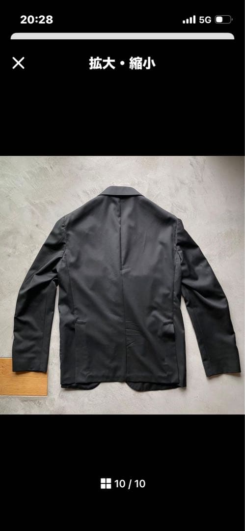 ルイジボレッリ BORRELIのブラックスーツ サイズ50