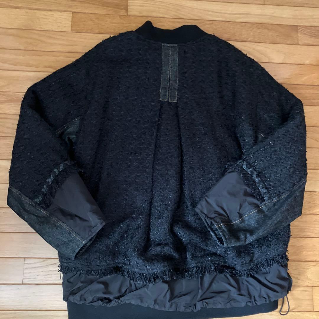 AULA AILA デニム切り替えブルゾン　黒