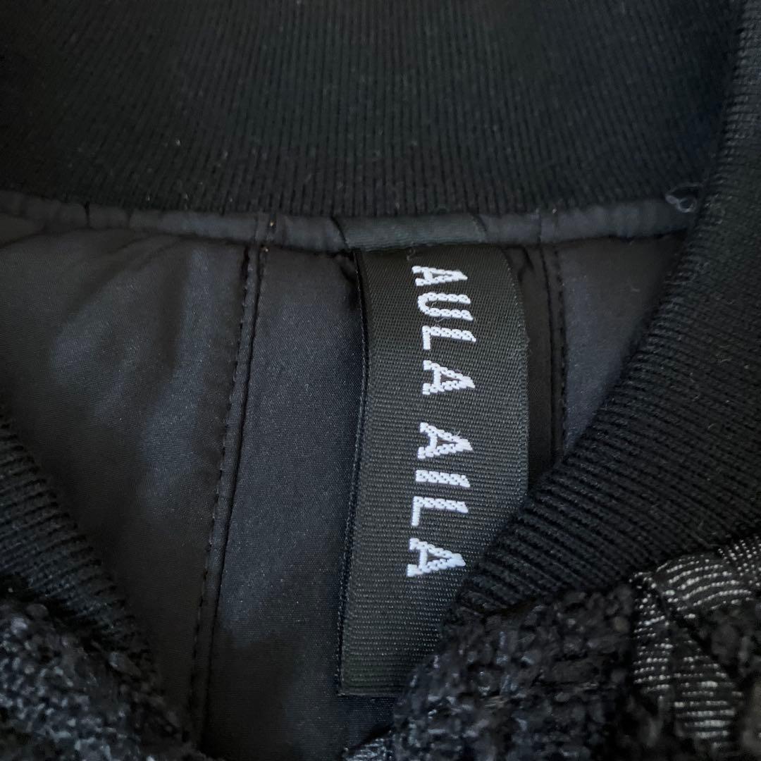 AULA AILA デニム切り替えブルゾン　黒