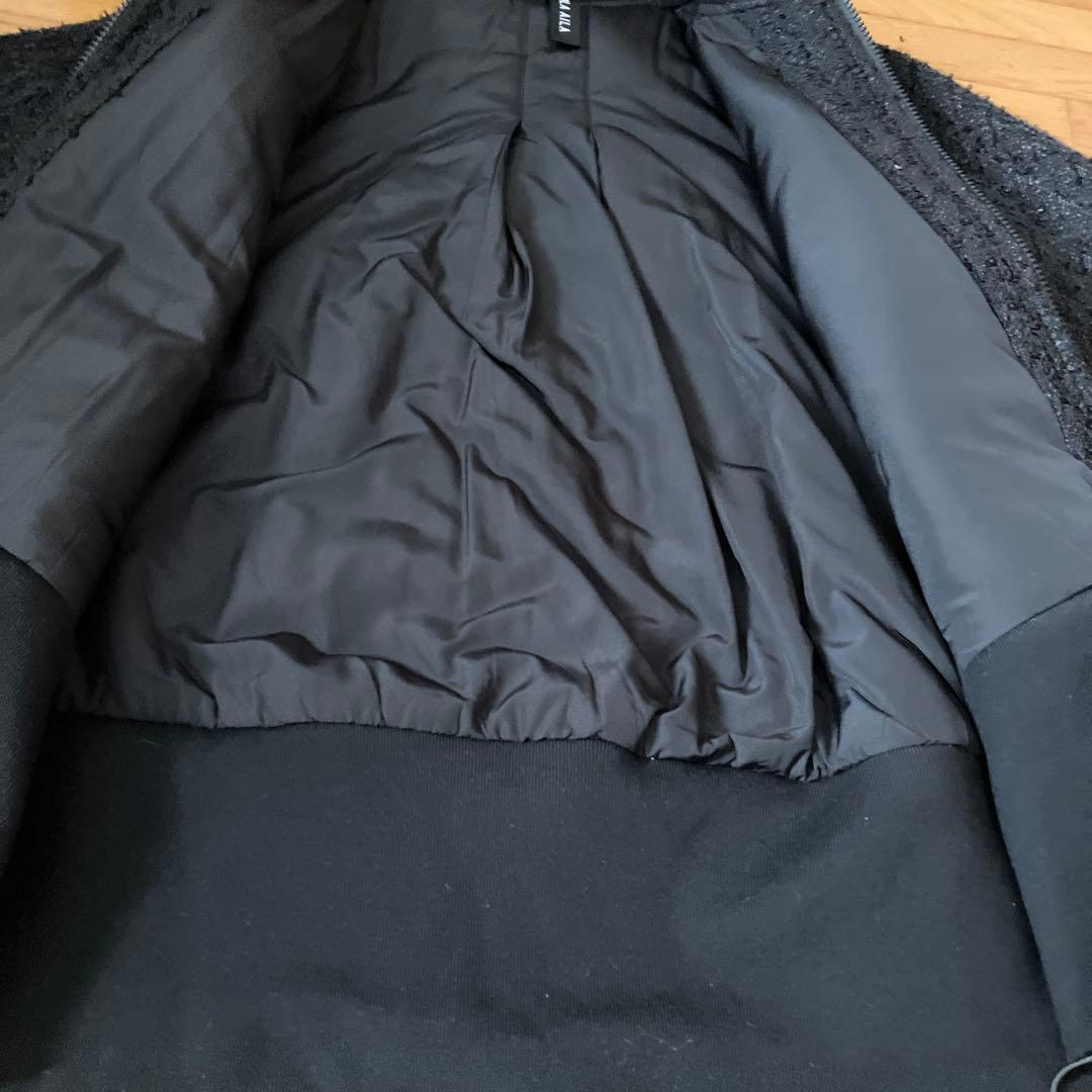 AULA AILA デニム切り替えブルゾン　黒