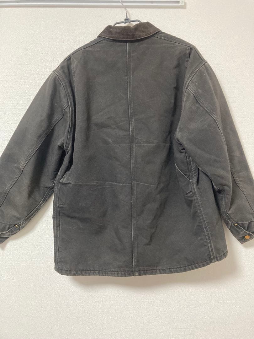 【希少レアサイズ】carharttカーハートチョアコート墨黒vintage