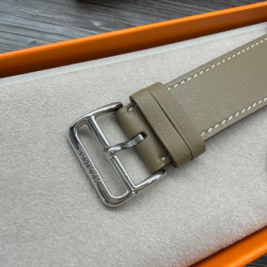 2957 ほぼ未使用　Apple Watch エルメス　エトゥープ　レザー