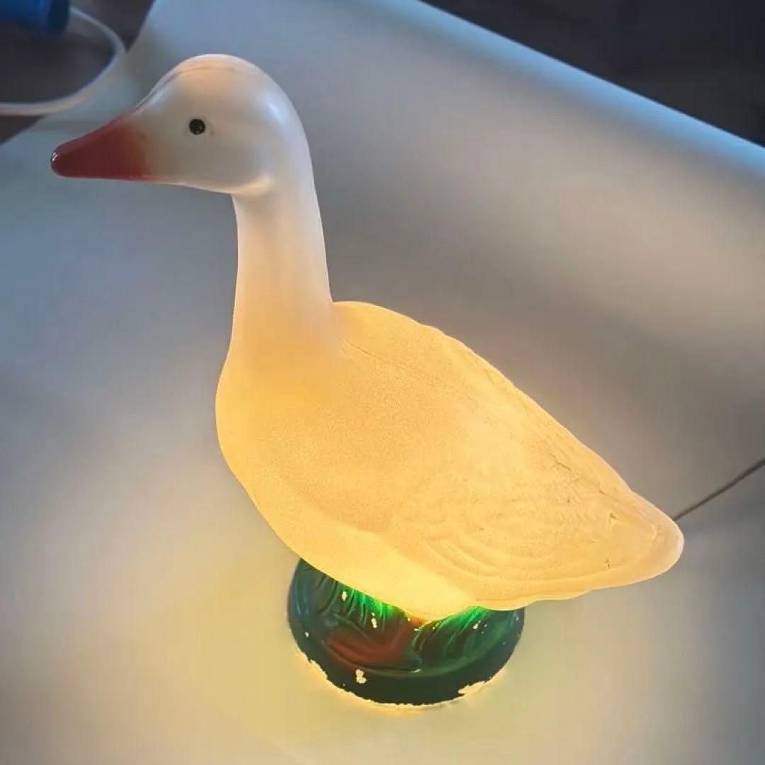 80's アヒルライト当時物　美品　大型　高さ56cm 昭和レトロアンティーク